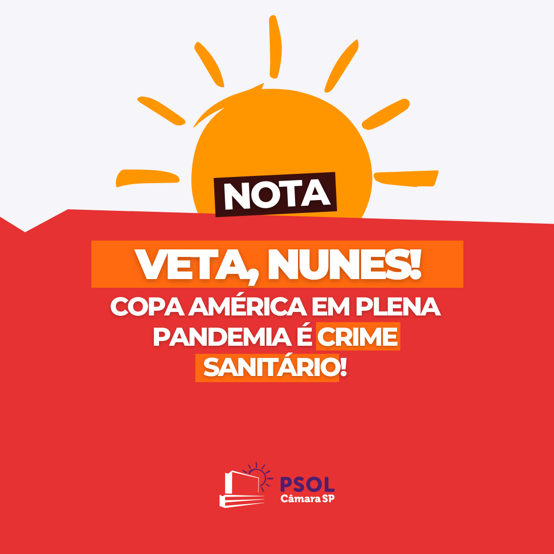 Copa América em plena pandemia é crime sanitário